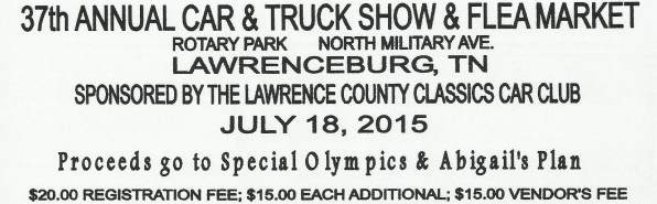 37th Annual Lawrenceburg Show 07-18-2015